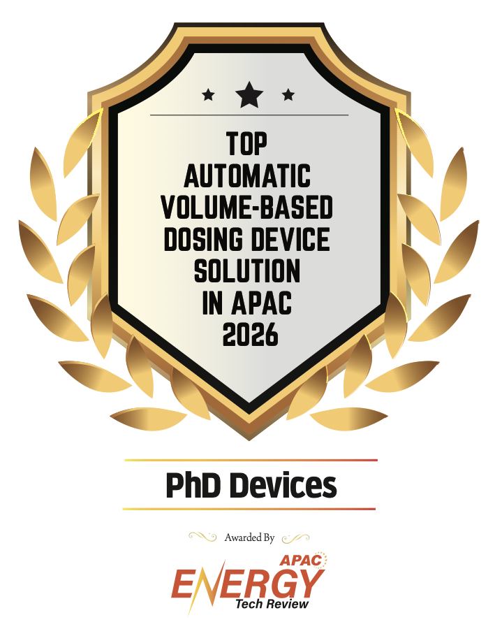 Top Automatic Volume-Based Dosing Device Solution in APAC 2026 — awarded by APAC Energy Tech Review